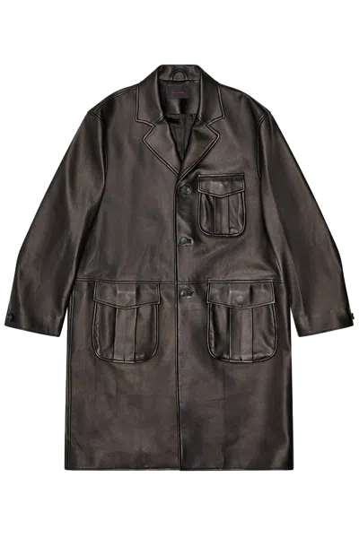 Simone Rocha Multi Pocket Car Coat Black In Green