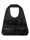 Simone Rocha Multi-pocket Mesh Bag In Black