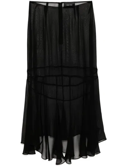 Simone Rocha Multi-seam Midi Skirt In Black