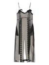 Simone Rocha Multi-split Maxi Dress In Black
