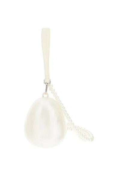 Simone Rocha Nano Egg Mini Bag In White