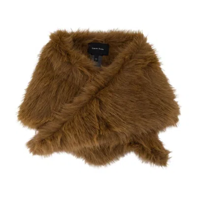 Simone Rocha Neckerchief Scarf -  - Faux Fur - Brown