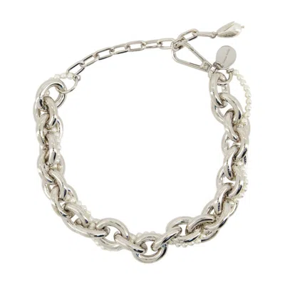 Simone Rocha Necklace Xl  &amp; Chain In Silver