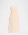 Simone Rocha Negligee Bow Midi Slip Dress In Nude