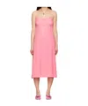 Simone Rocha Negligee Bow Midi Slip Dress In Pink