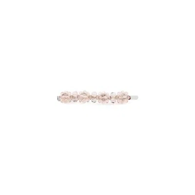 Simone Rocha Silver-tone Hair Accessory In Pink