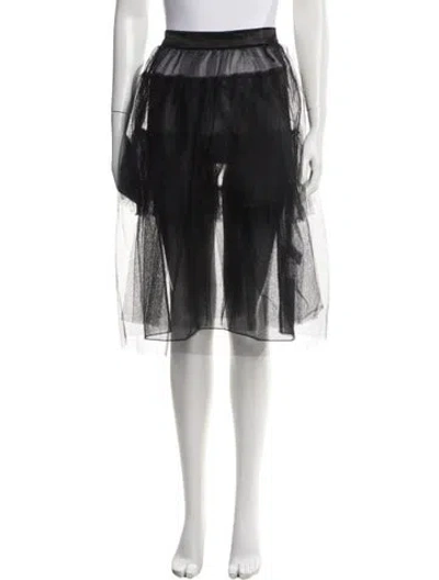Pre-owned Simone Rocha Nylon Knee-length Skirt In Black
