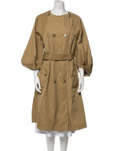 Pre-owned Simone Rocha Nylon Trench Coat In Brown