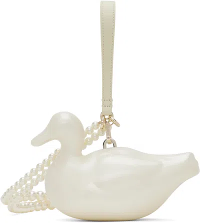 Simone Rocha Off-white Pearl Duck Pouch