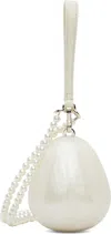 Simone Rocha Off-white Pearl Egg Bag