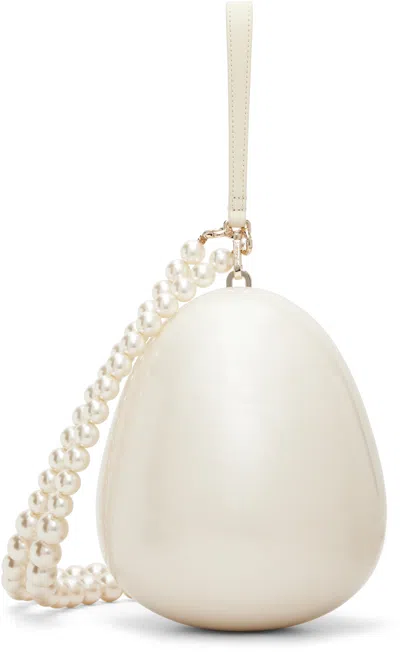 Simone Rocha Off-white Large Pearl Egg Bag