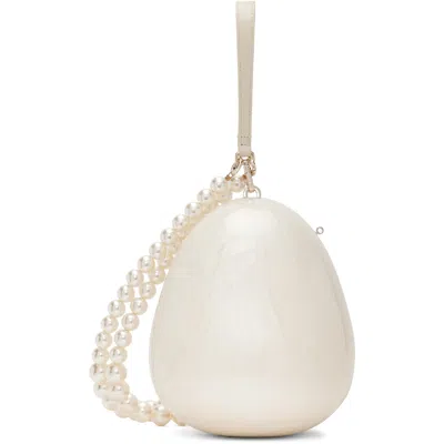 Simone Rocha オフホワイト ラージ Pearl Egg バッグ
