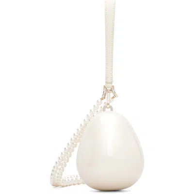 Simone Rocha オフホワイト マイクロ Pearl Egg クロスボディバッグ