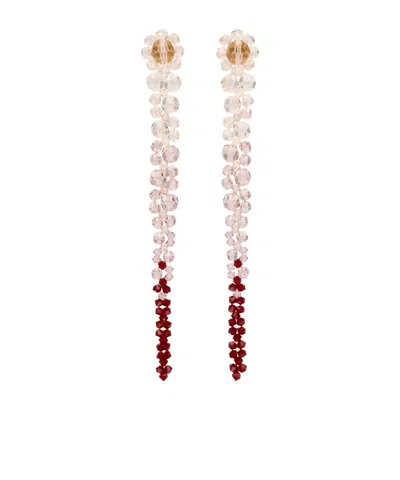 Simone Rocha Ombré-effect Dangle Earrings In Yellow