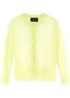 Simone Rocha Bow-detail Cropped Cardigan In Green