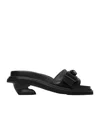 Simone Rocha Open-toe Leather Mules In Black