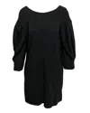Simone Rocha Oversized Smock Dress In Black