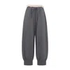 Simone Rocha Frilly  Drawstring Track Pants In Grey