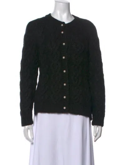 Pre-owned Simone Rocha Patterned Crew Neck Sweater In Black