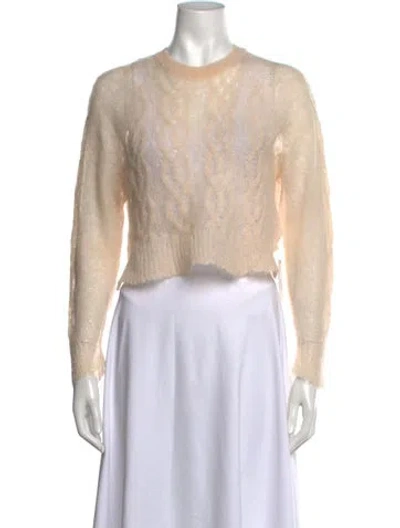 Pre-owned Simone Rocha Patterned Crew Neck Sweater In Neutrals