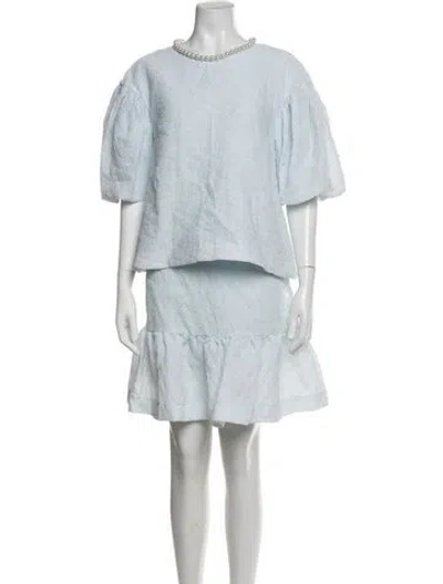 Pre-owned Simone Rocha Patterned Dress Set In Blue