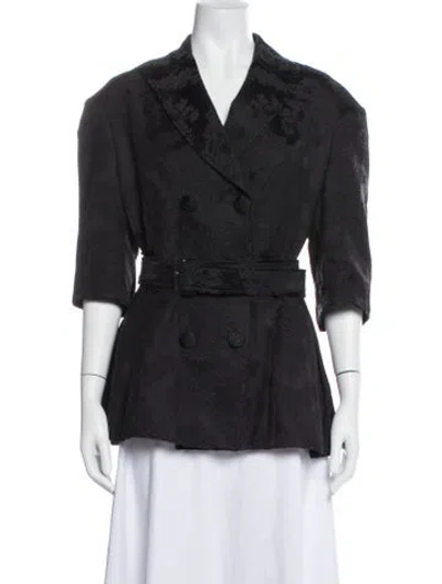 Pre-owned Simone Rocha Patterned Jacket In Black