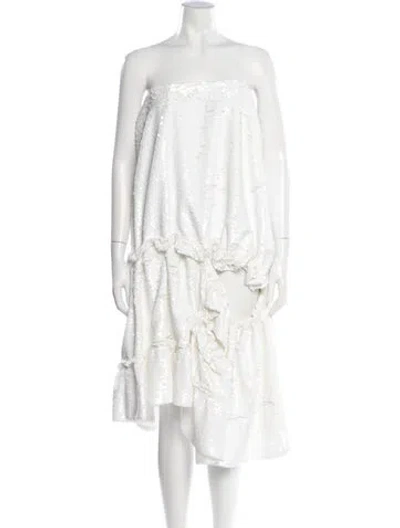 Pre-owned Simone Rocha Patterned Midi Length Skirt In Neutrals