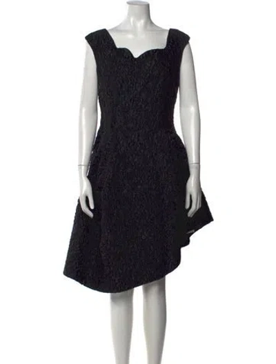 Pre-owned Simone Rocha Patterned Mini Dress In Black