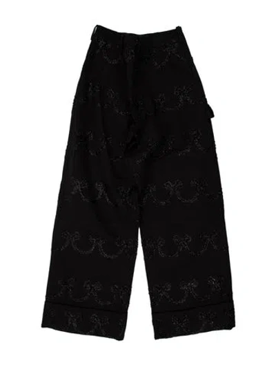Pre-owned Simone Rocha Patterned Pants W/ Tags In Brown