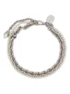 Simone Rocha Faux Pearl Embellished Necklace In Silver