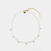 Simone Rocha Pearl & Crystal Dagger Necklace -  - Pearl - Beige In Beige