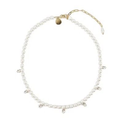 Simone Rocha Pearl & Crystal Dagger Necklace