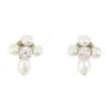 Simone Rocha Pearl & Crystal Earrings In White