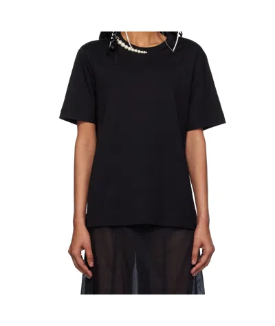 SIMONE ROCHA PEARL  CHAIN BOY T-SHIRT