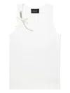 Simone Rocha Pearl-chain-embellished Tank Top In White