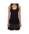 Simone Rocha Pearl Chain Vest In Black