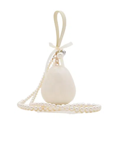 Simone Rocha Pearl Crossbody Bag In Nude