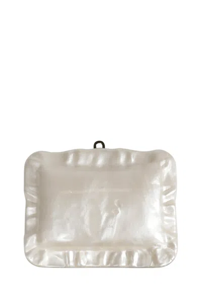 Simone Rocha Pearl Crossbody Pillowcase Bag In White
