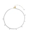 Simone Rocha Pearl & Crystal Dagger Choker Necklace In White
