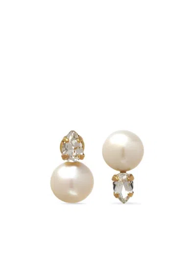 Simone Rocha Pearl-detailing Earrings In Gold