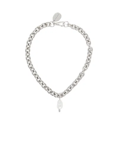 SIMONE ROCHA PEARL-DROP CHAIN NECKLACE