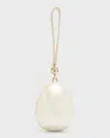 Simone Rocha Pearl Egg Acrylic Wristlet Bag In Pearl Pearl