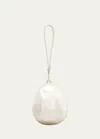 Simone Rocha Pearl Egg Acrylic Wristlet Bag In Pearl Pearl