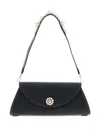 Simone Rocha Pearl-embellished Clasp Shoulder Bag In Black