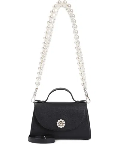 Simone Rocha Pearl-embellished Satchel Bag In Black