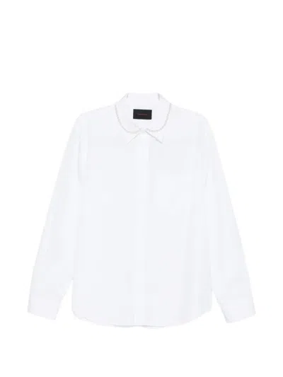 Simone Rocha Pearl-embellished Shirt In White