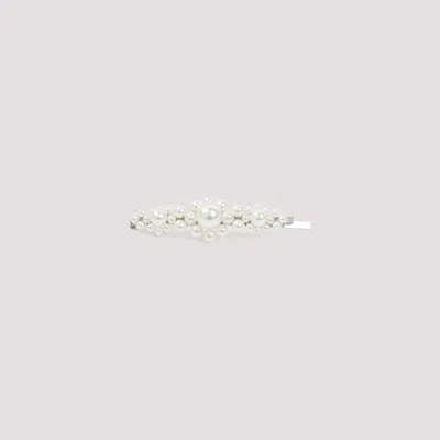 SIMONE ROCHA PEARL LARGE FLOWER HAIR CLIP