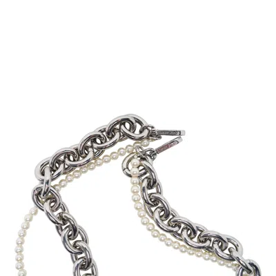 Simone Rocha Pearl N Chain Strap Pearl In Multi