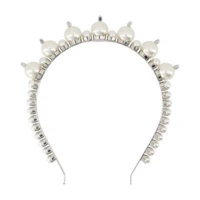 Simone Rocha Pearl-embellished Headband In White