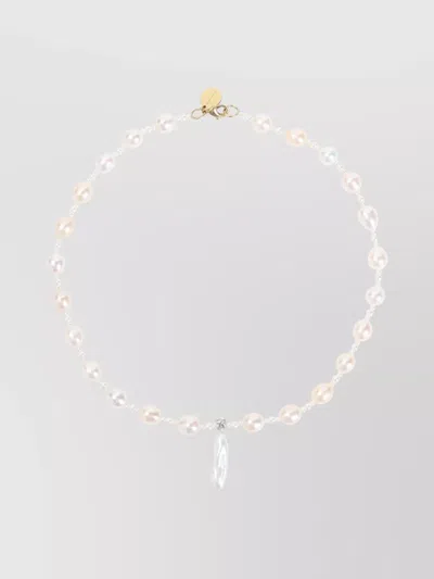 SIMONE ROCHA PENDANT NECKLACE PEARL BEADS